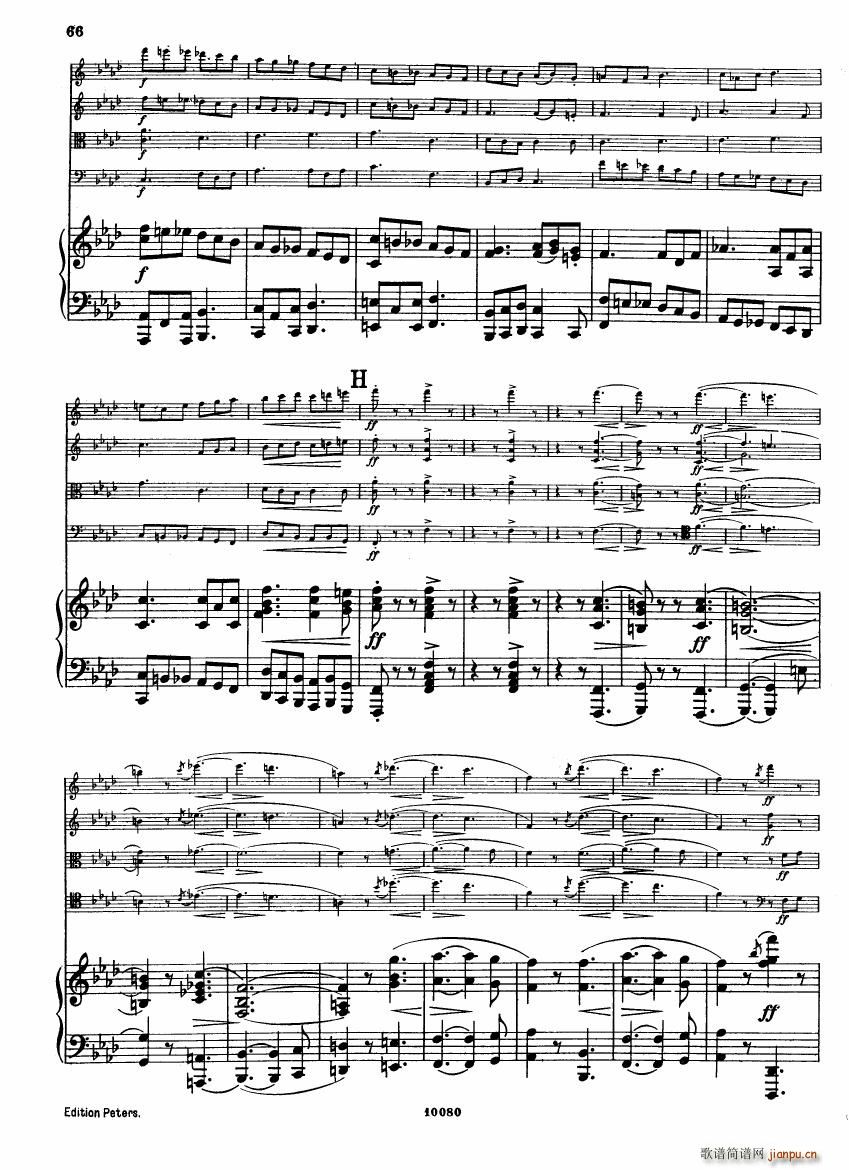 Brahms op 34 Piano Quintet f minor score ��(����V)24