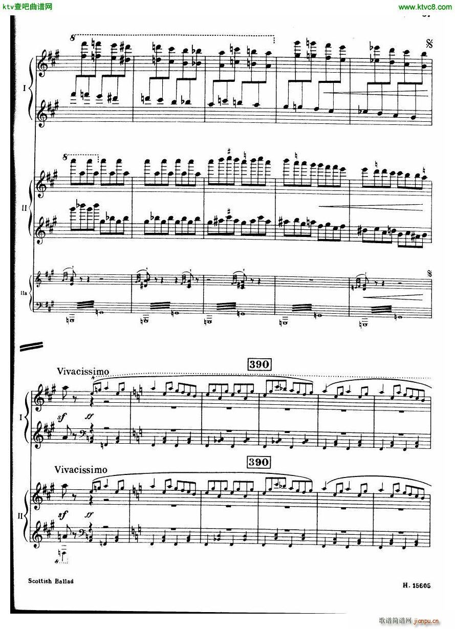 Britten Scottish Ballad op 26 arr for 2 pianos(����V)38