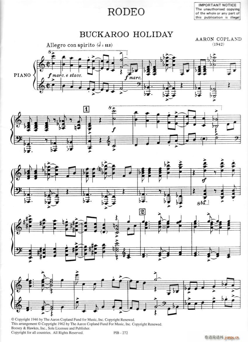 Copland Rodeo Buckaroo Holiday(����V)1