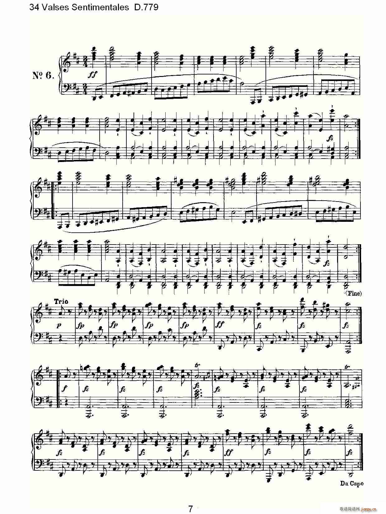 34 Valses Sentimentales D.779(ʮ�ּ�����)7