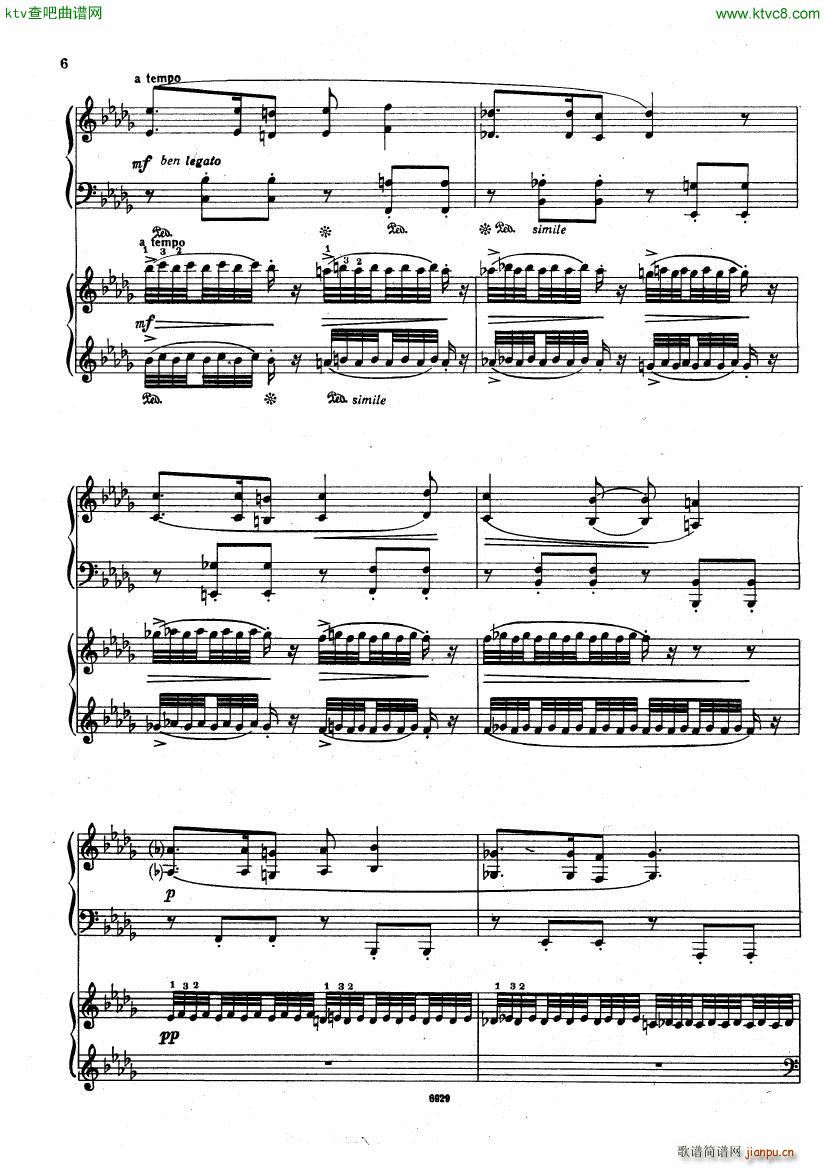 Guastavino Romance For 2 Pianos(����V)6