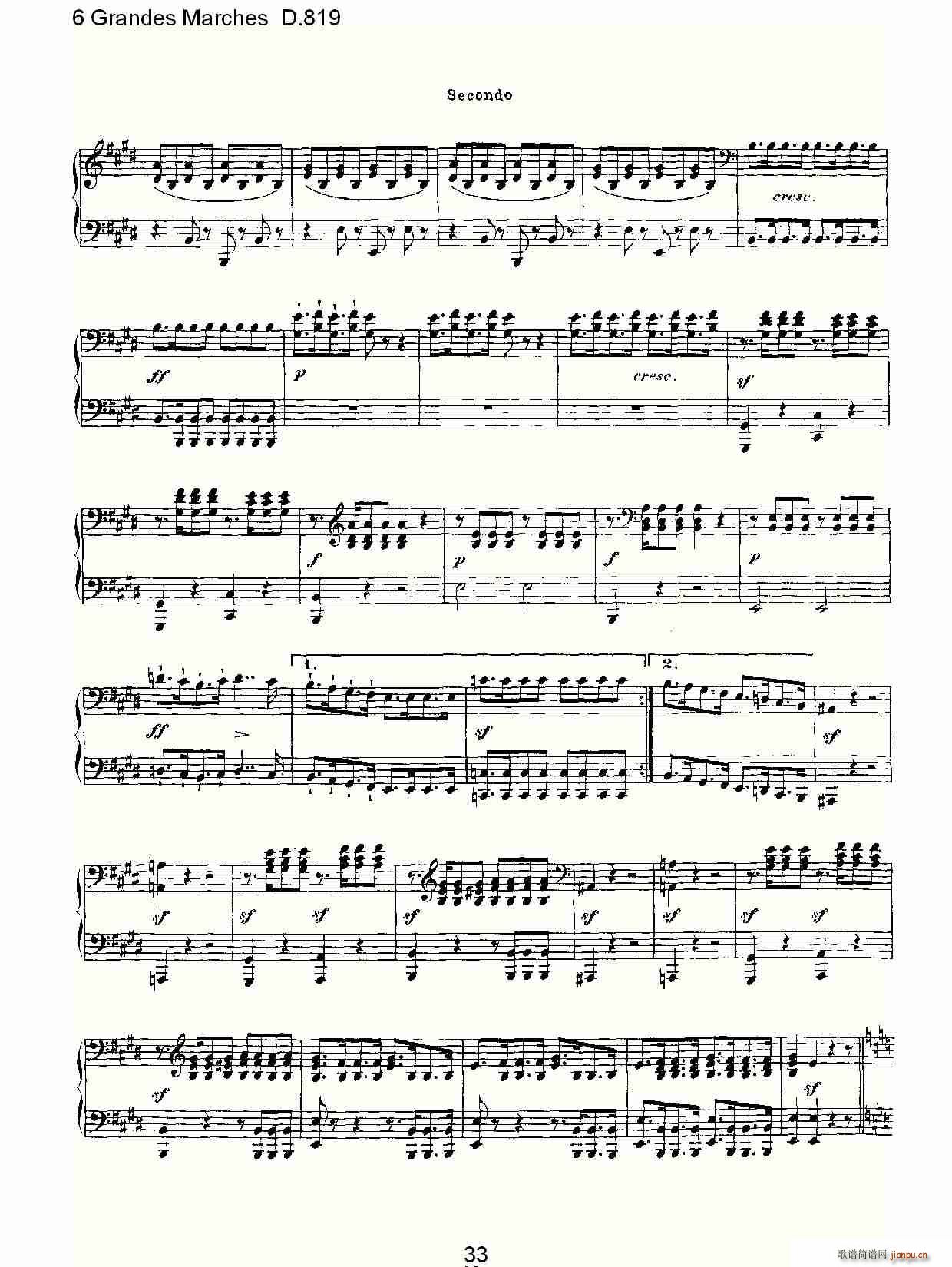 6 Grandes Marches D.819(ʮ�ּ�����)33