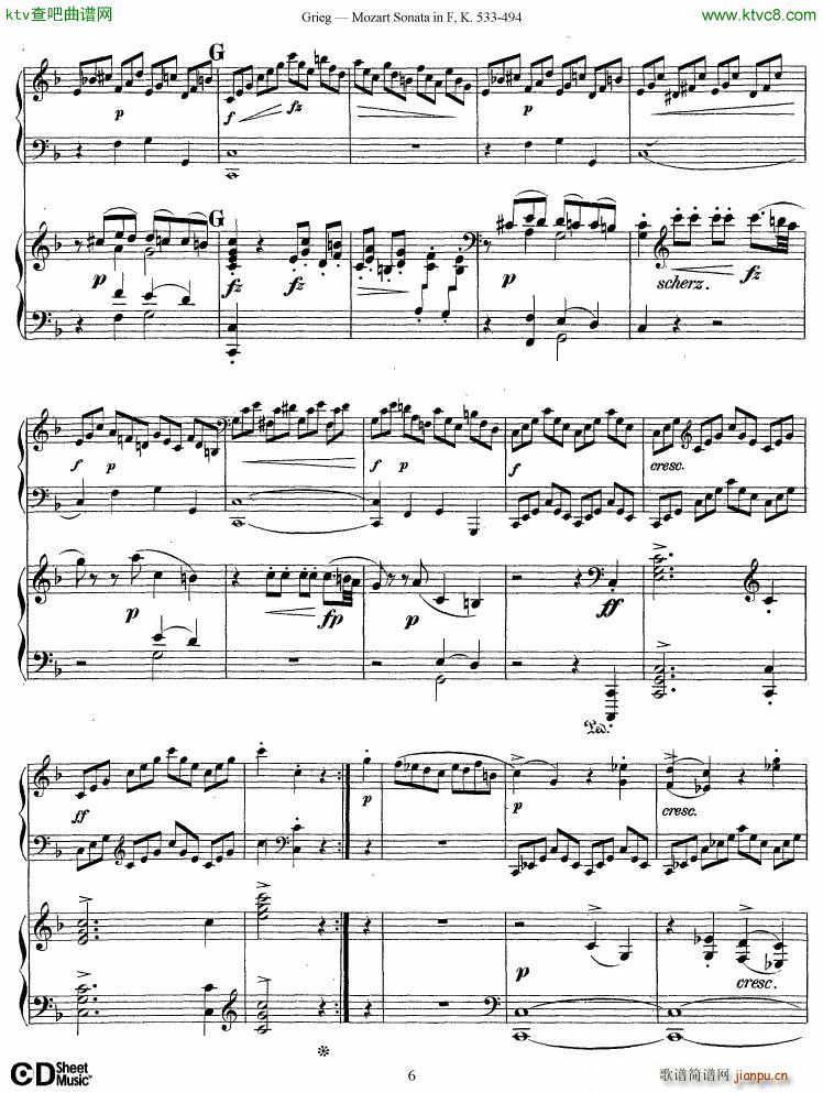 Grieg Sonata K 533 Mozart 2nd Piano Grieg(����V)6