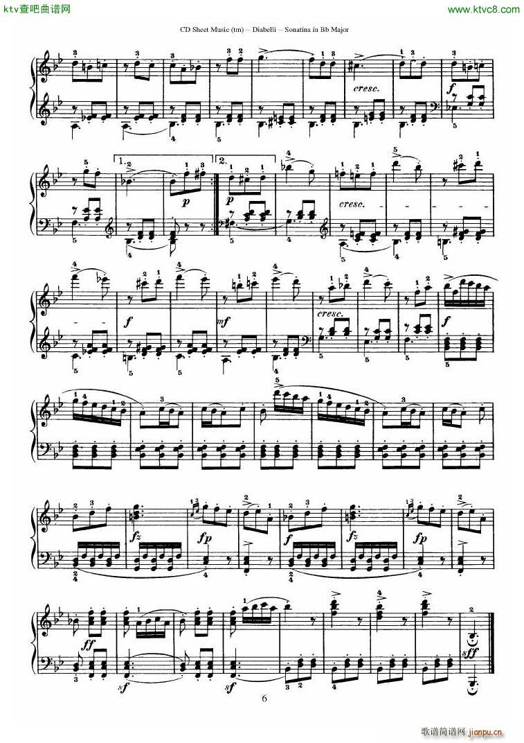 Diabelli Sonatinas Op 168 No 1 7 34P(����V)18