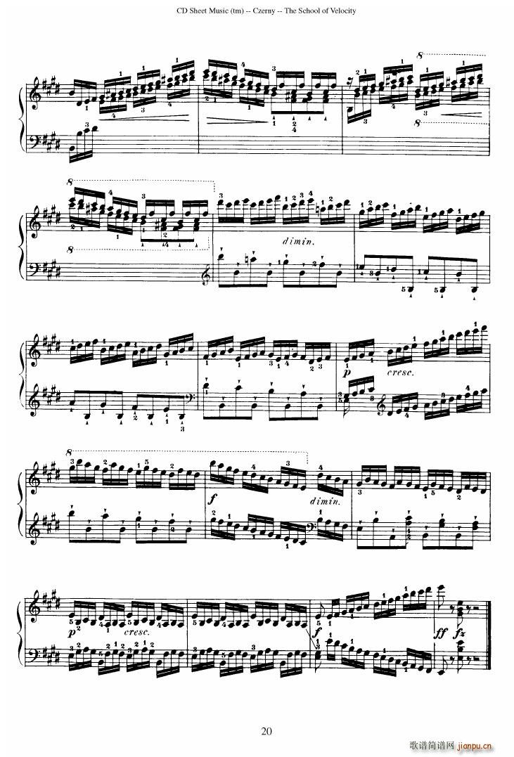 Czerny op 299 Schule der Gel ufigkeit 2(����V)20