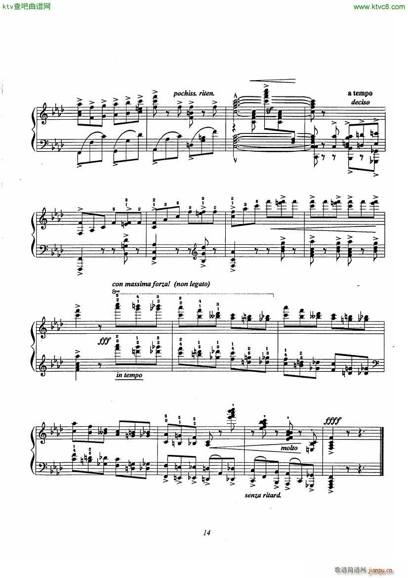 Etude No 9 D apr��s Rossini(����V)14