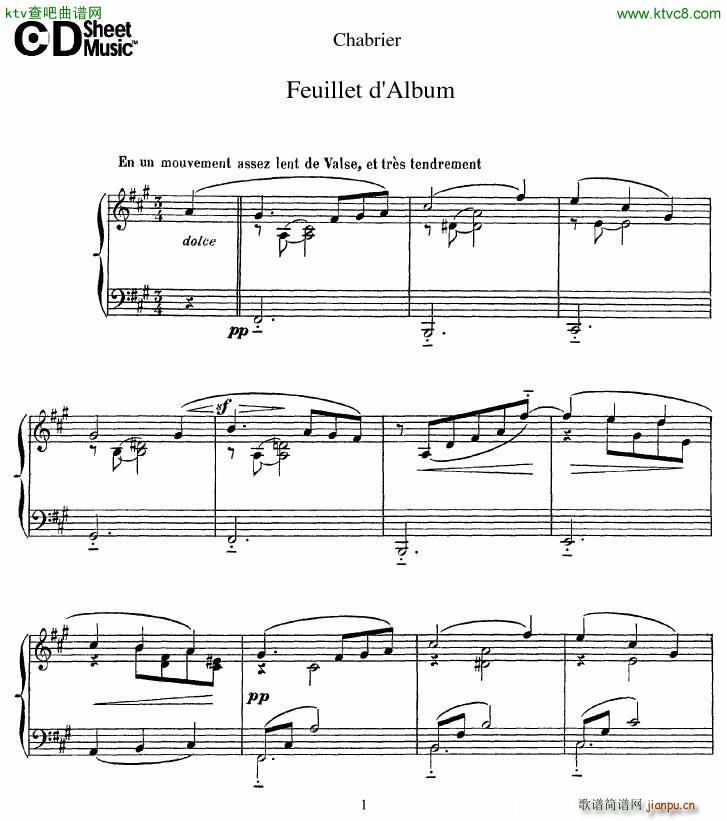 Chabrier Feuillet d lbum(����V)1