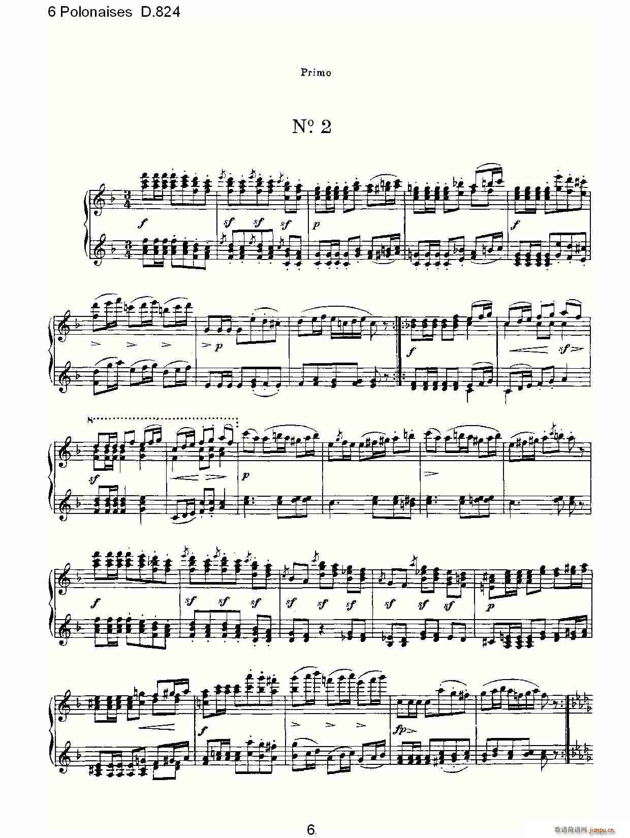 6 Polonaises D.824(ʮ�ּ�����)6