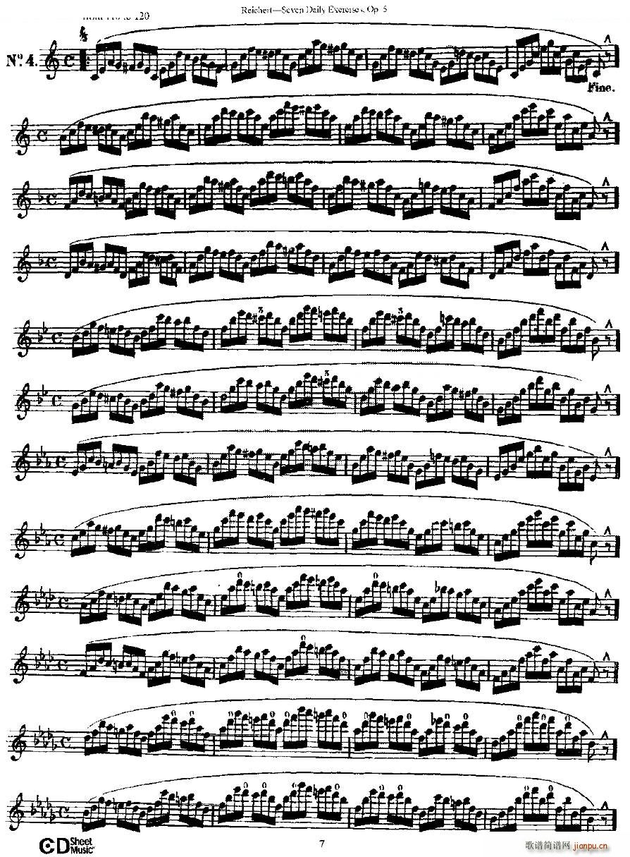 Seven Daily Exercises Op 5 ÿ�վ������� ��Ʒ5̖ �~��(ʮ�ּ�����)7