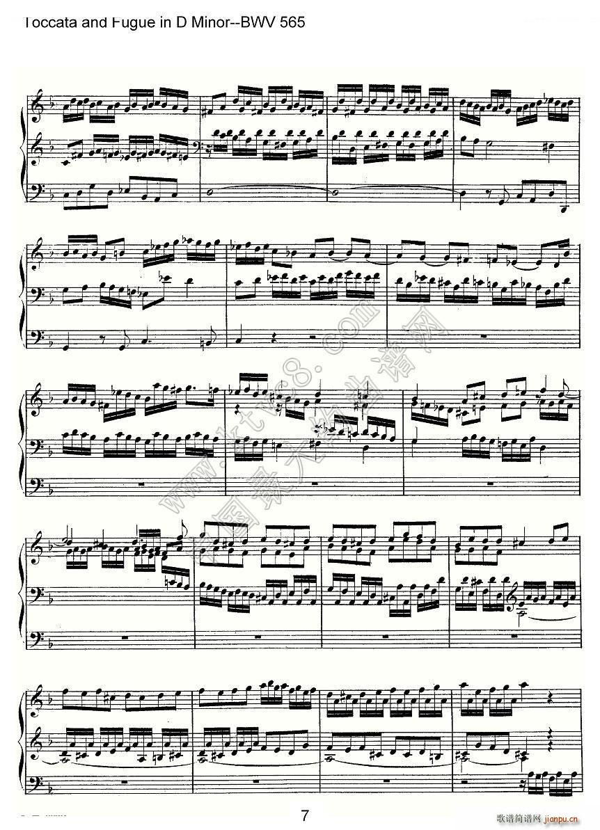 Toccata and Fugue in D Minor BWV 565 ���L(f��ng)���V(ʮ�ּ�����)7