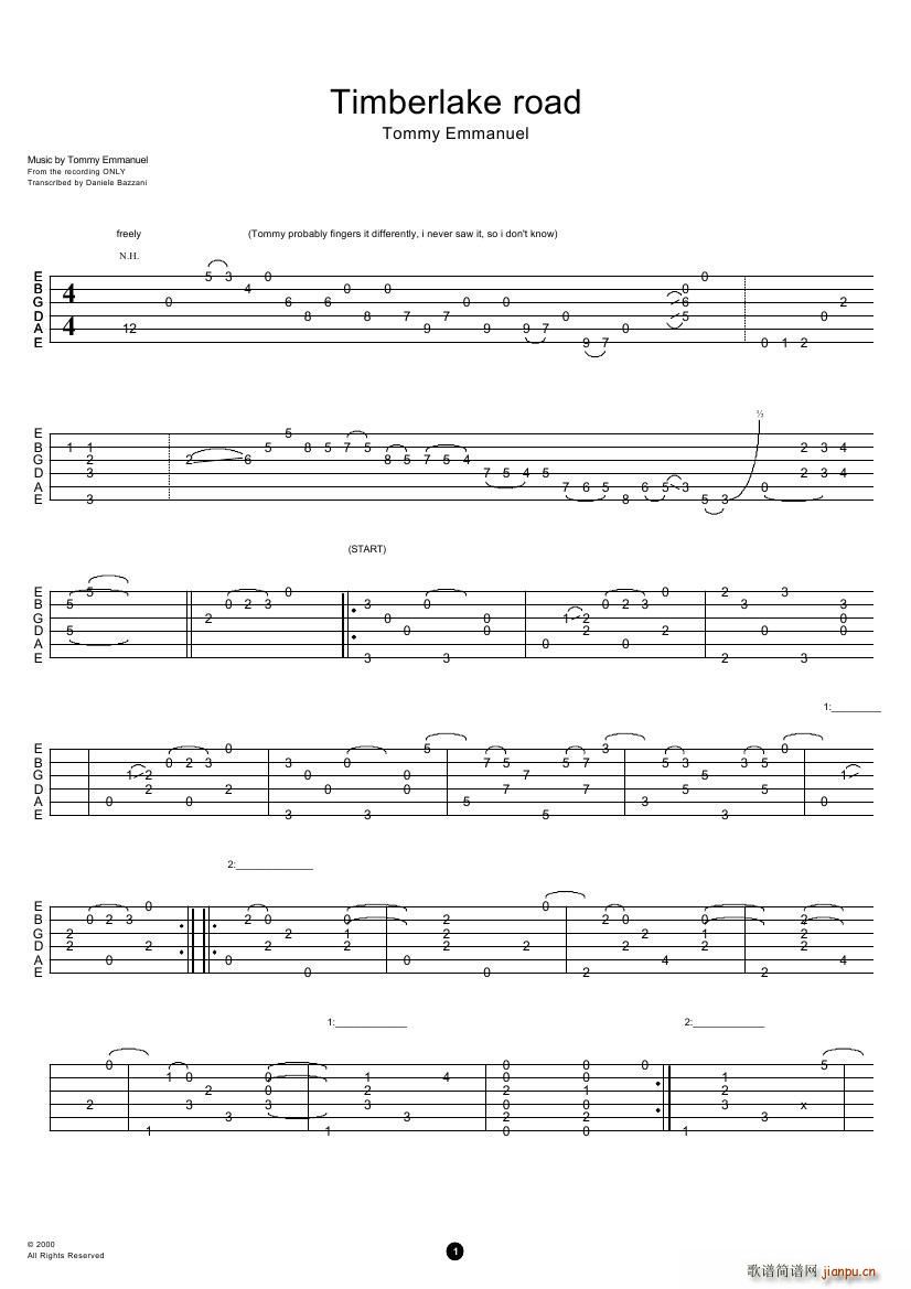 tommy emmanuel timberlake road ָ������(�����V)1