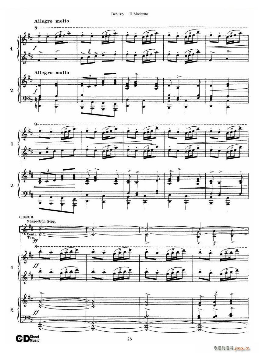 Debussy Printemps II Printemps II(ʮ�ּ�����)28