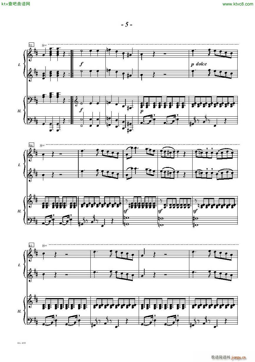 Diabelli Sonata Op33 For Two Pianos(����V)5