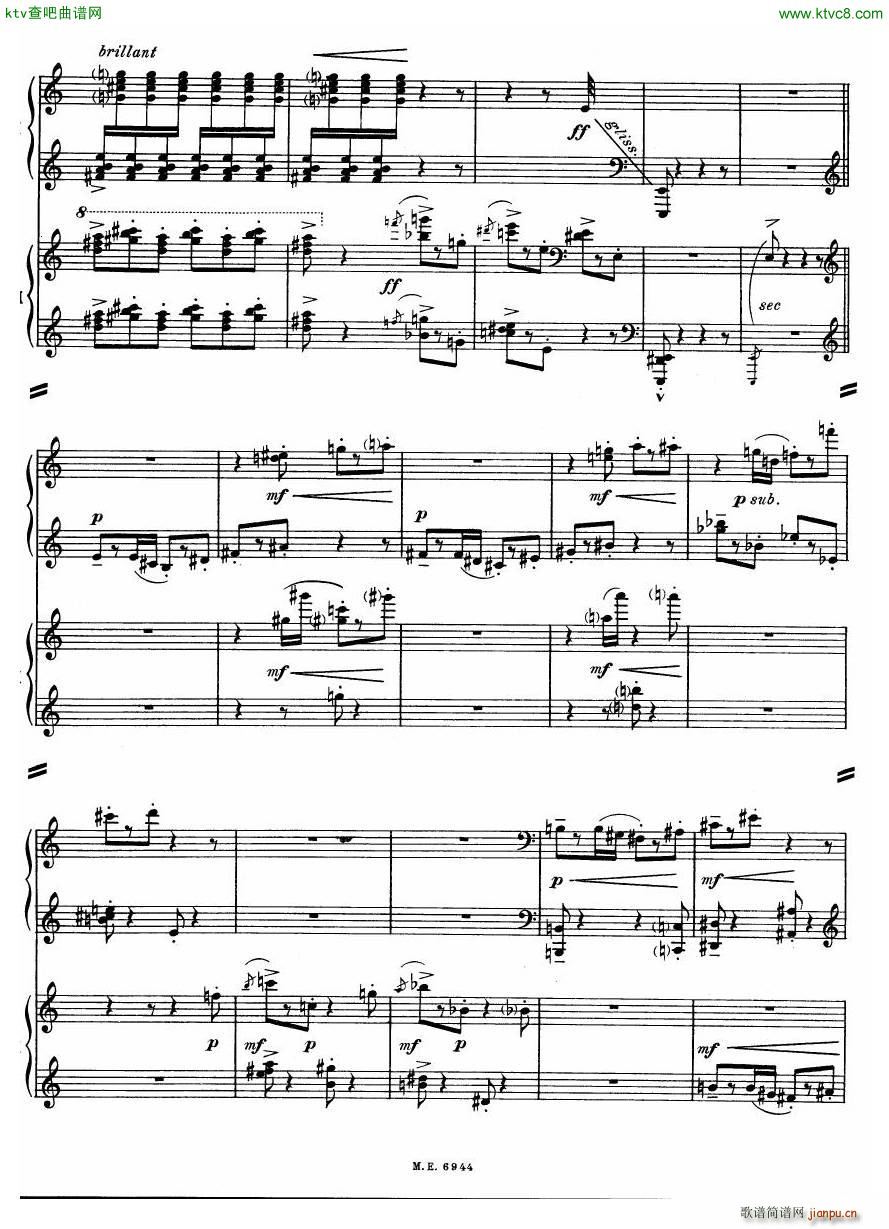 Auric Partita for two pianos(����V)31