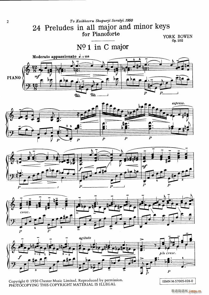 Bowen Op102 24 Preludes 01 03(����V)1