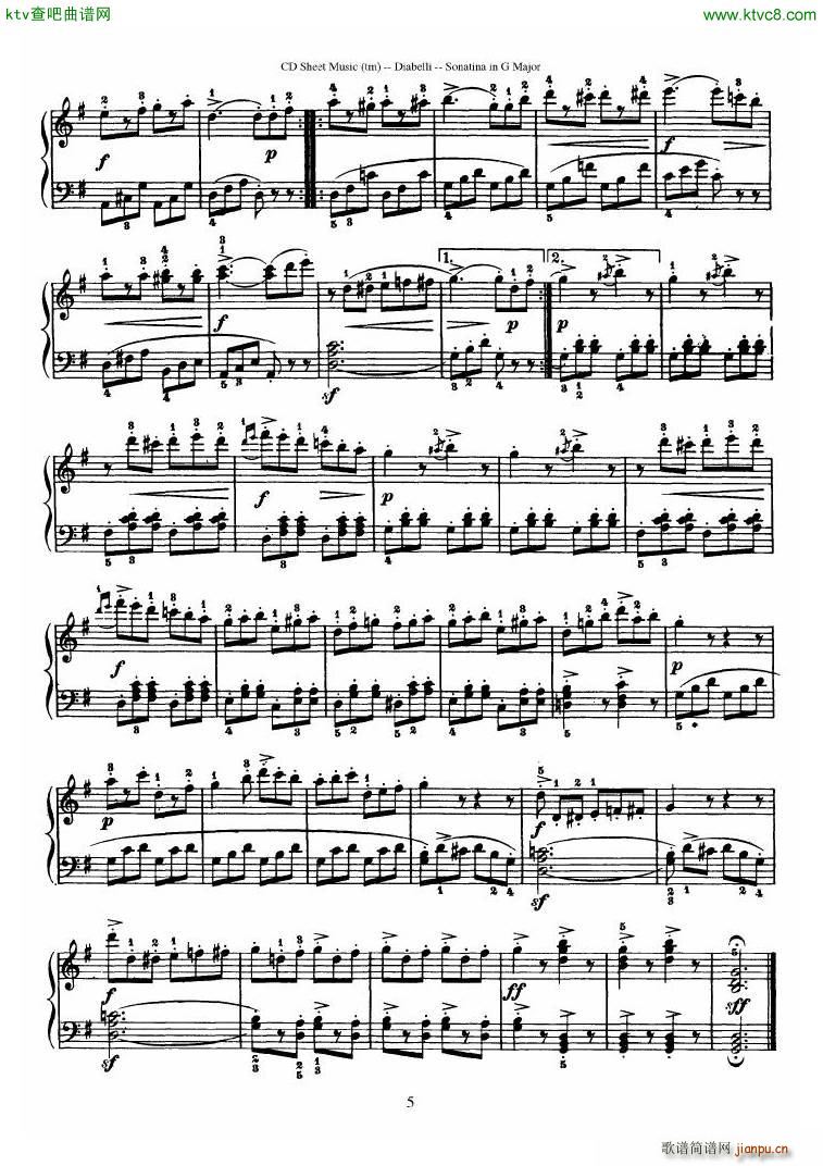 Diabelli Sonatinas Op 168 No 1 7 34P(����V)28