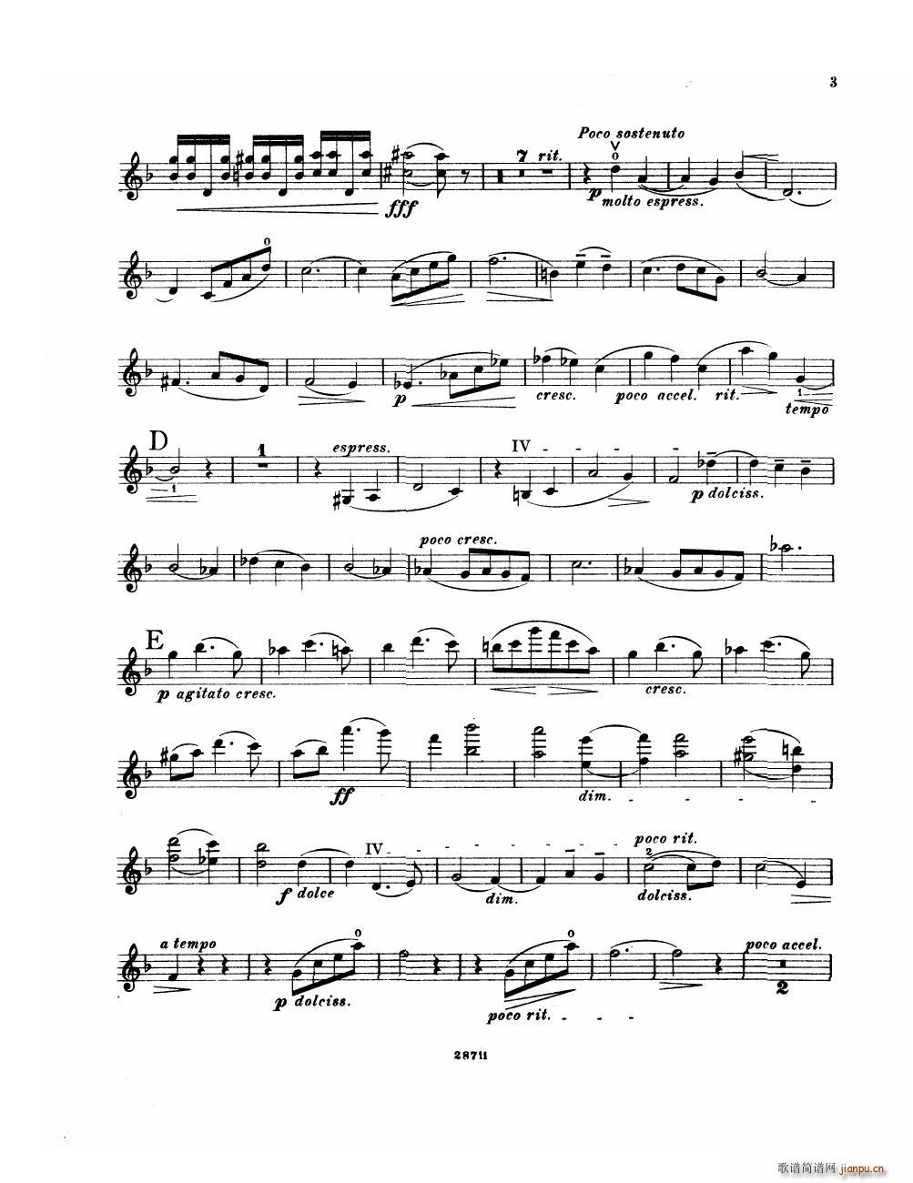 Bowen Suite for violin and piano violin part(����V)3