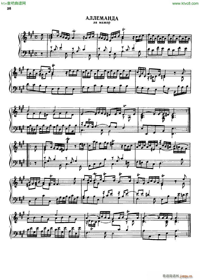 H ndel 1 Suiten for Piano Book 2(����V)38
