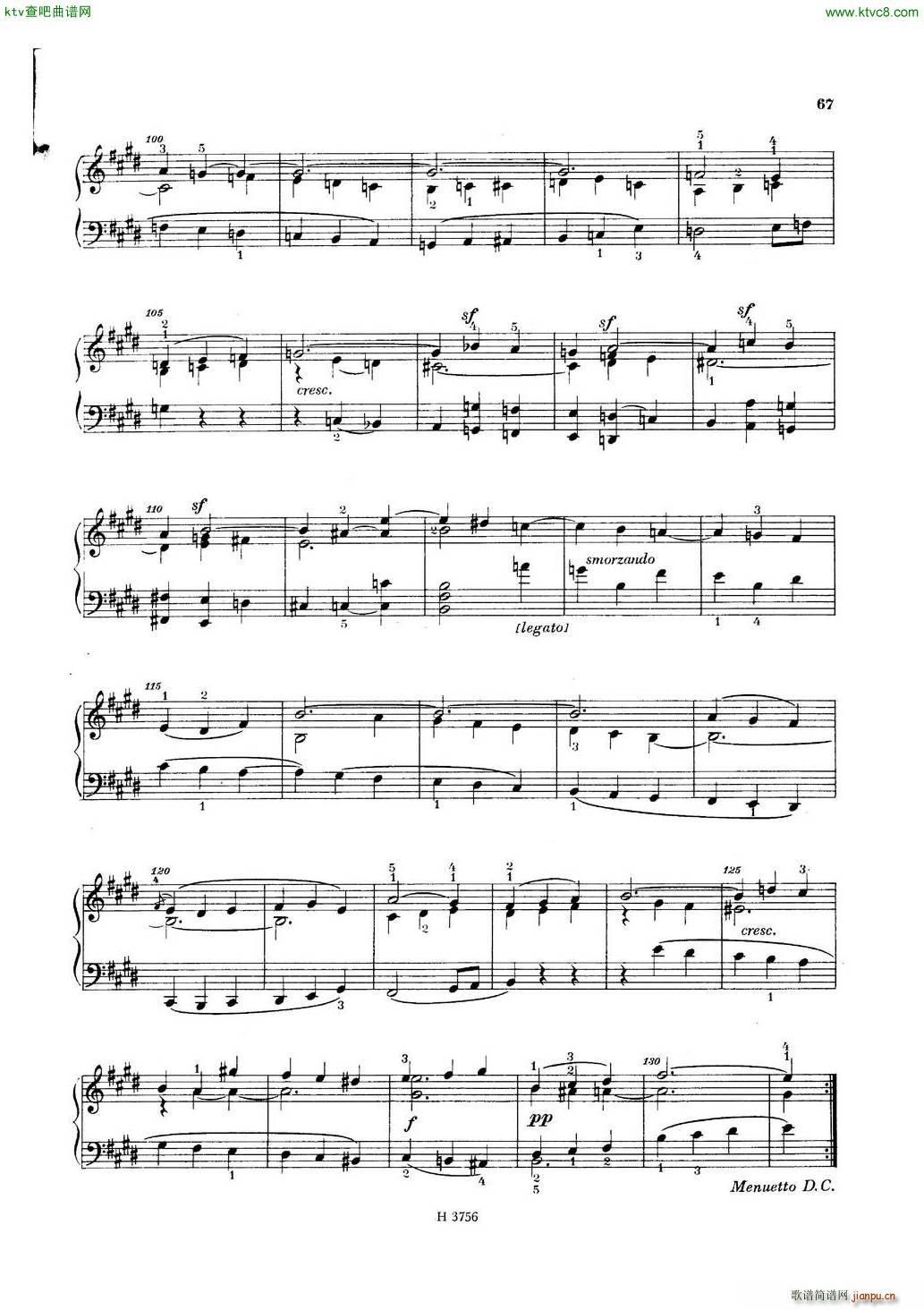 Dussek Sonate No26 op70 Retour a Paris(����V)27