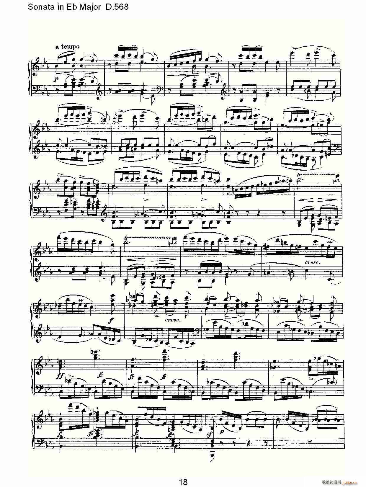 Sonata in Eb Major D.568(ʮ�ּ�����)18