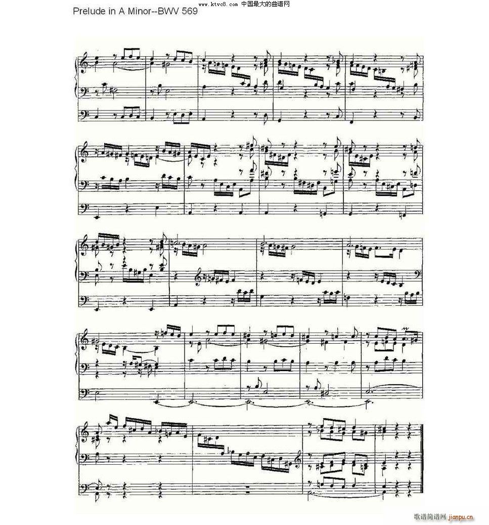Fantasia in G Major BWV 572 ���L(f��ng)���V(ʮ�ּ�����)5