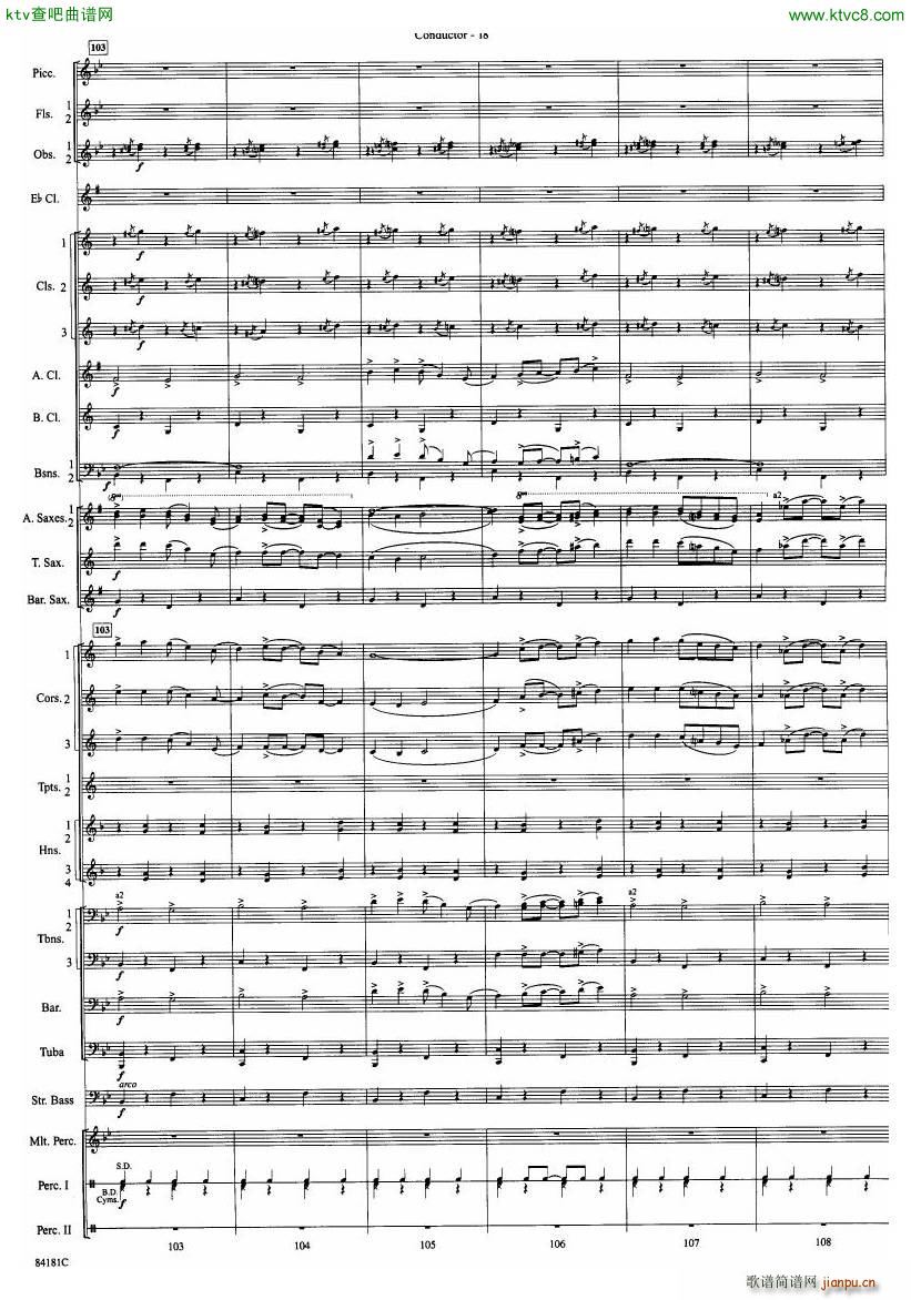 Anderson Sleigh Ride full score(����V)19