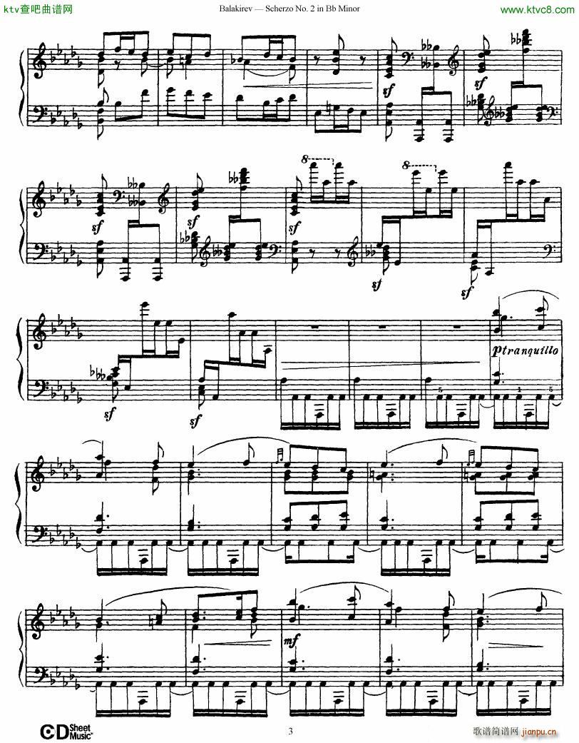 Balakirev Scherzo No 2 Bb Minor(����V)3