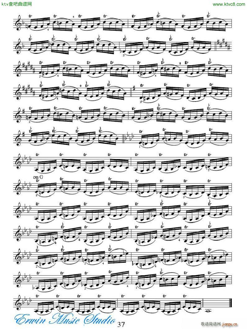 ���R�ɠ� 42�׾�����Rudolphe Kreutzer 42 Studies 13 21(ʮ�ּ�����)18