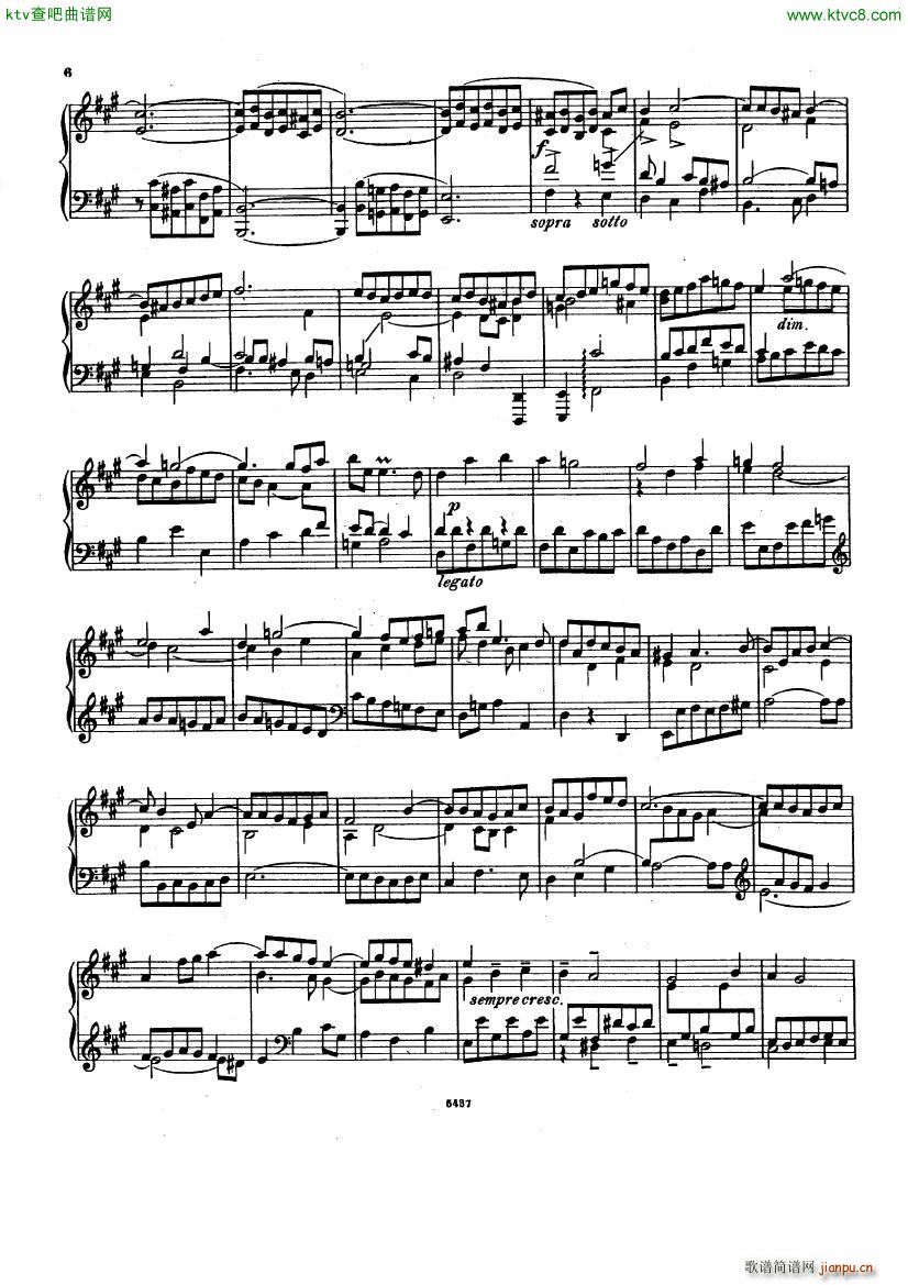 Bach D Albert Prelude and fugue in a major(����V)6