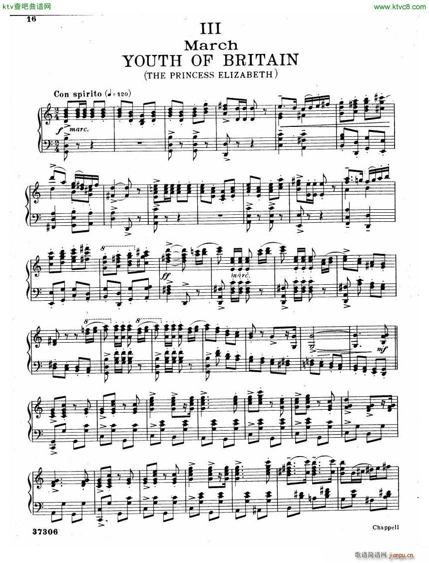 Coates The Three Elizabeths Piano Suite(����V)17