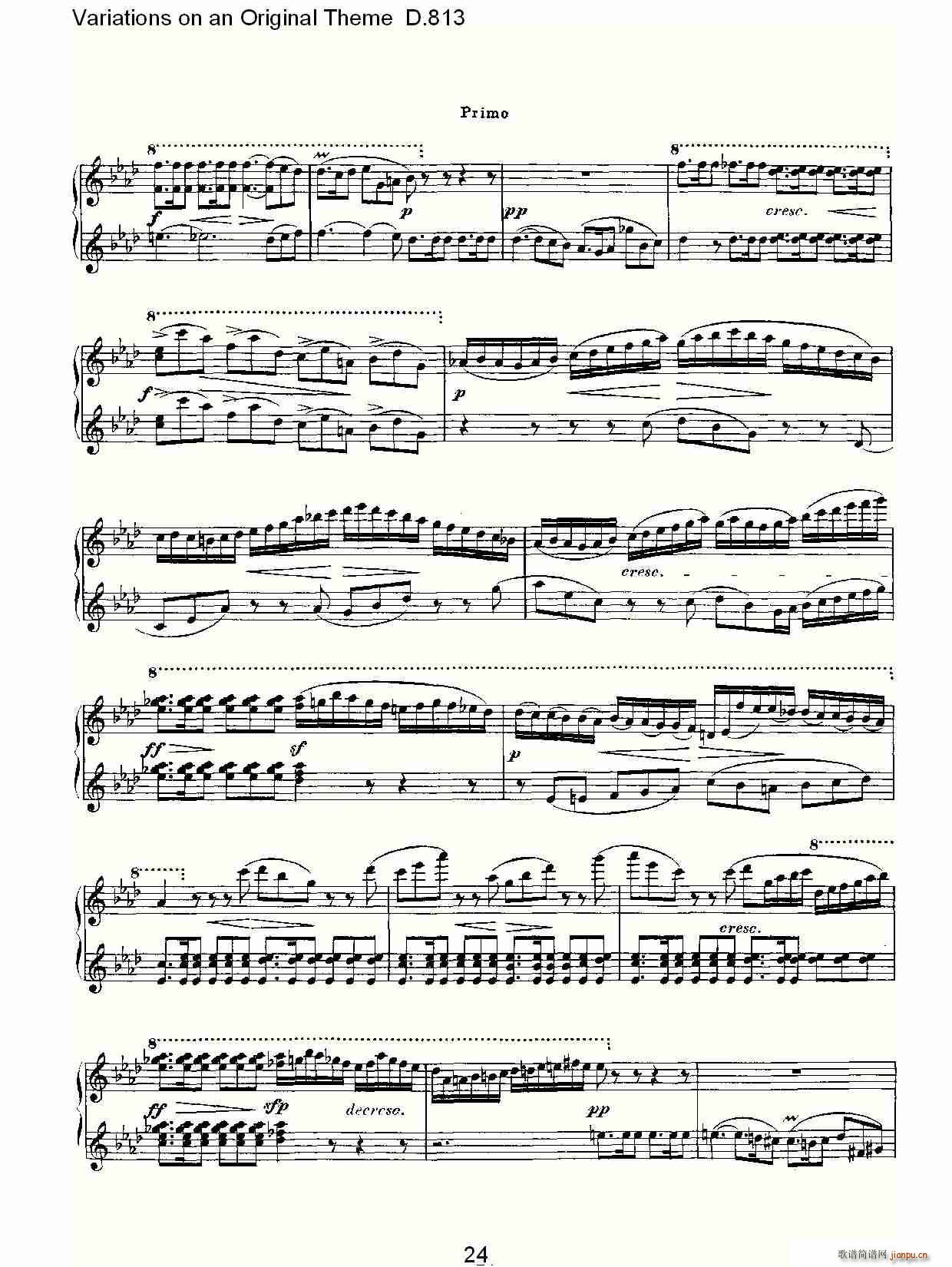 Variations on an Original Theme D.813(ʮ�ּ�����)24