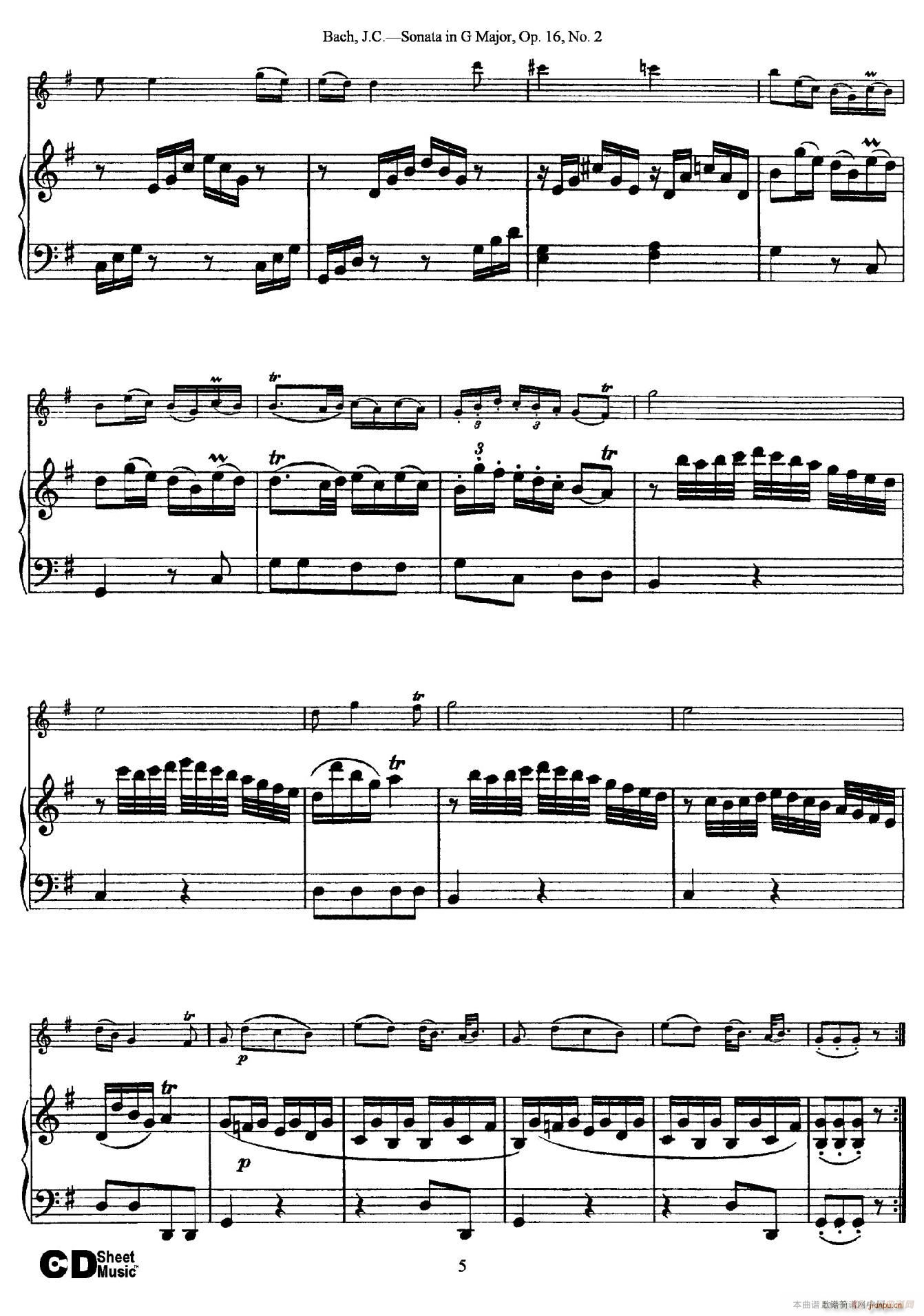 Sonata in D Major Op 16 No 2 ��ٰ���(����V)5