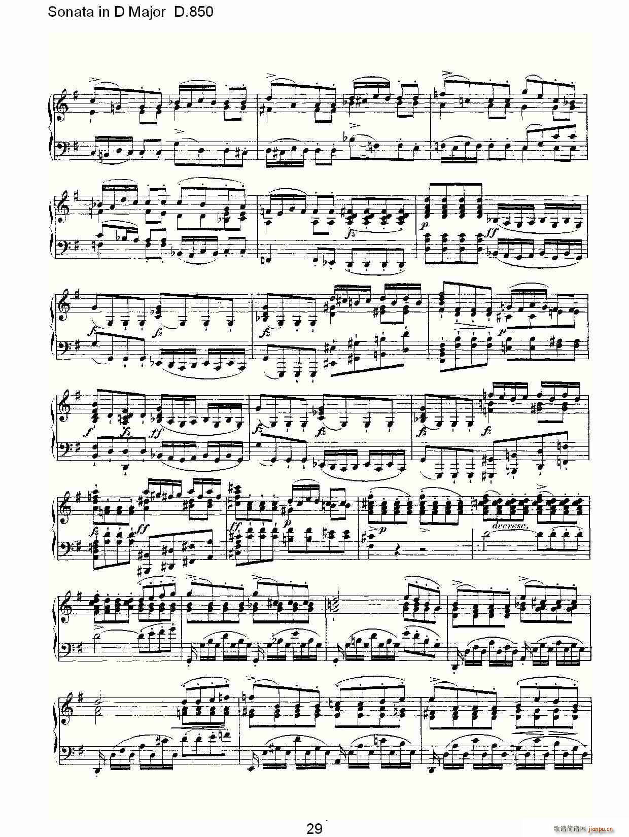 Sonata in D Major D.850(ʮ�ּ�����)29