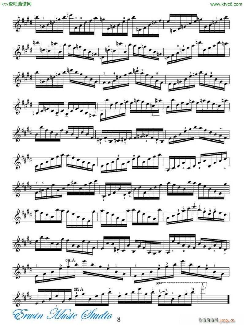 ���R�ɠ� 42�׾�����Rudolphe Kreutzer 42 Studies 01 12(ʮ�ּ�����)8