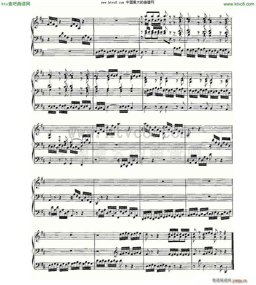 Prelude and Fugue in D Major BWV 532 ���L(f��ng)���V(ʮ�ּ�����)12