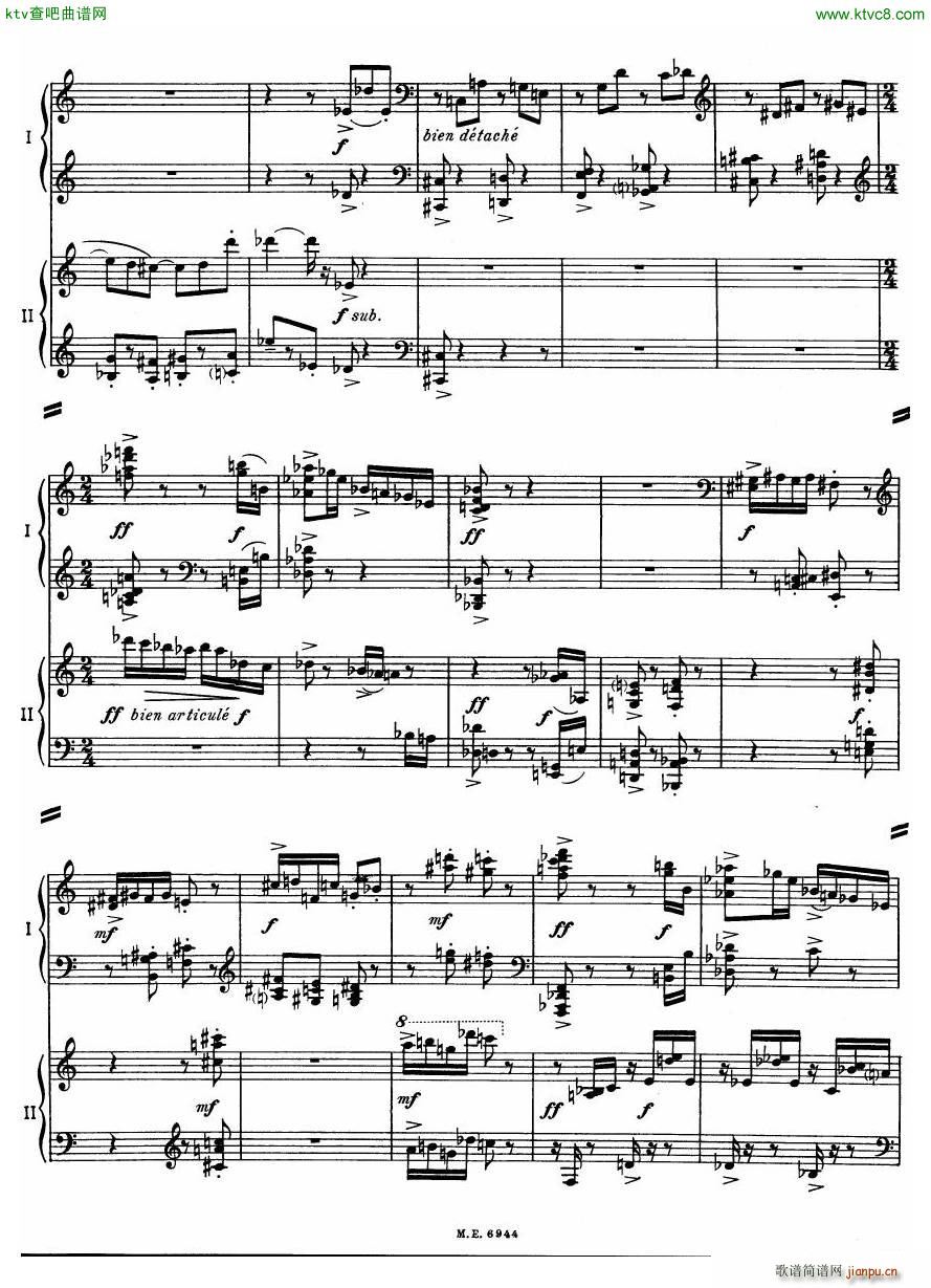 Auric Partita for two pianos(����V)30