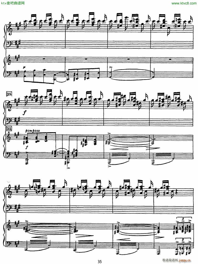 Rhapsody in Blue in Bb major Duet(����V)35