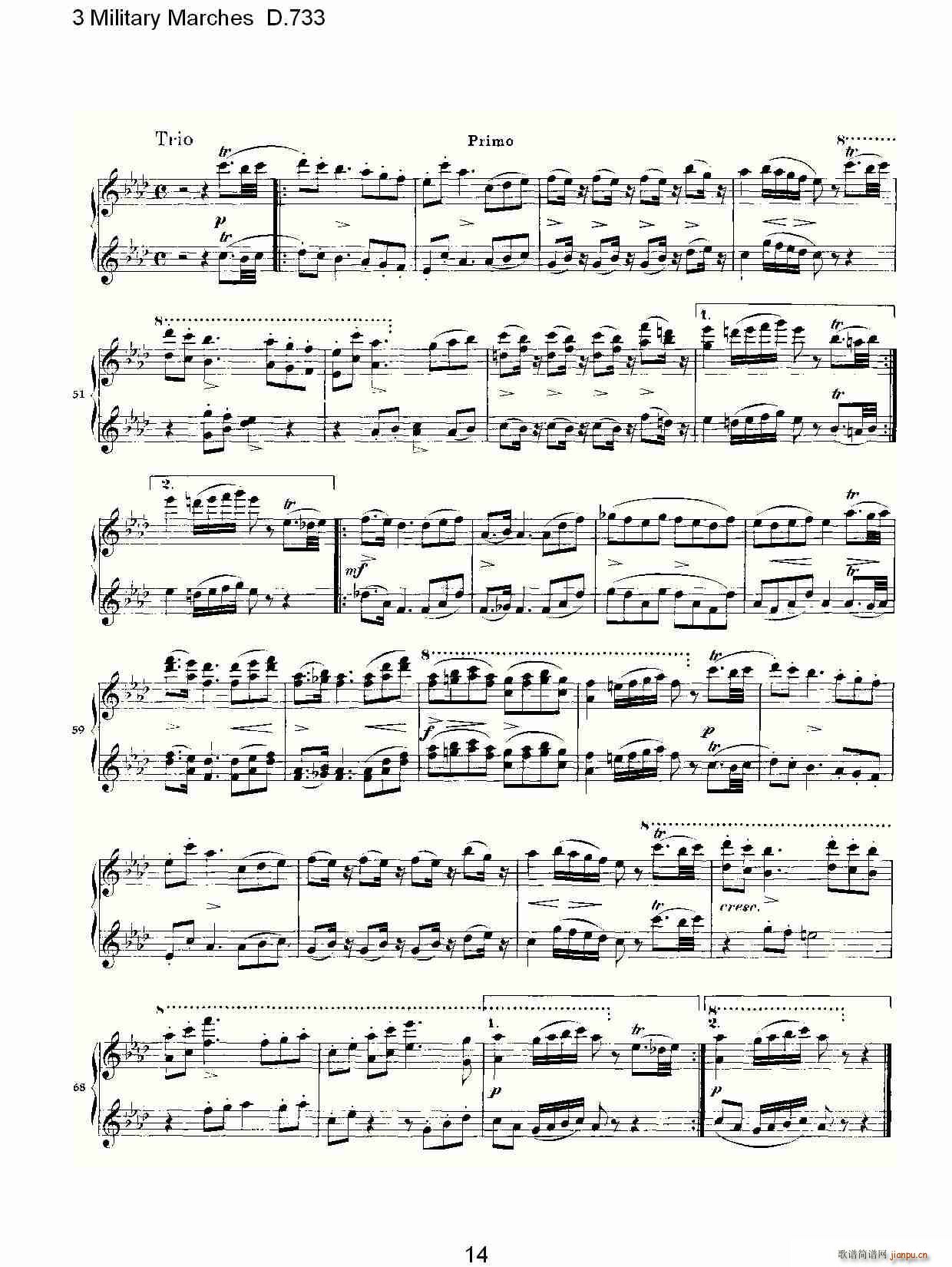 3 Military Marches D.733(ʮ�ּ�����)14