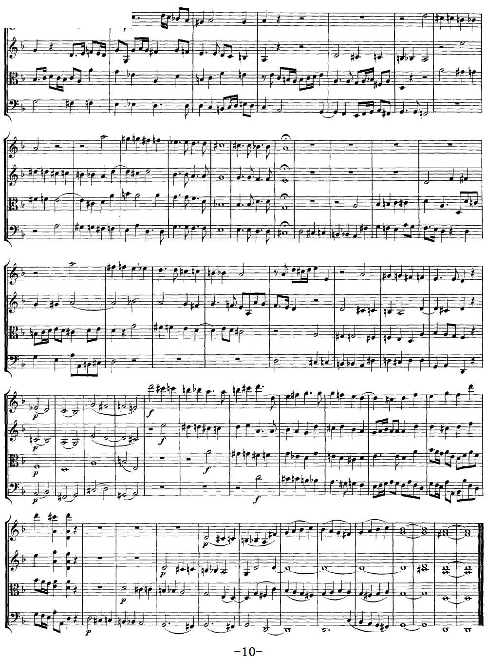 Mozart Quartet No 13 in D Minor K 173(���V)10