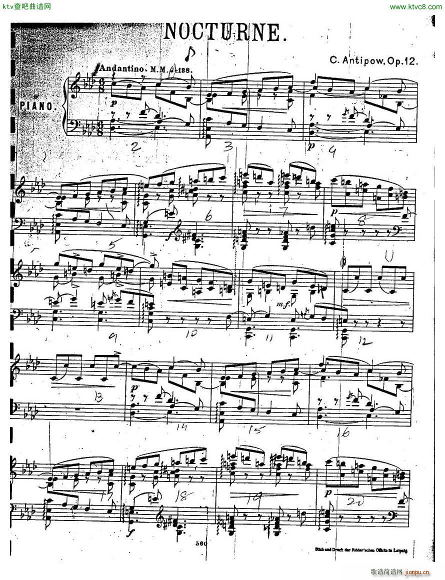 Antipov op 12 Nocturne(����V)1