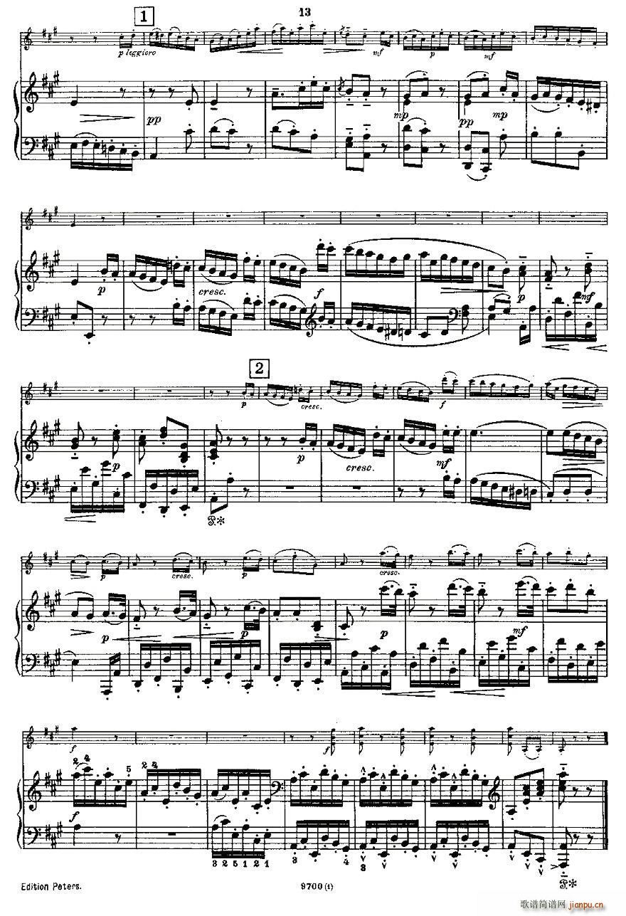 Mozart Violin Sonata No 1 KV 305 ��һС�������Q��(С�����V)13