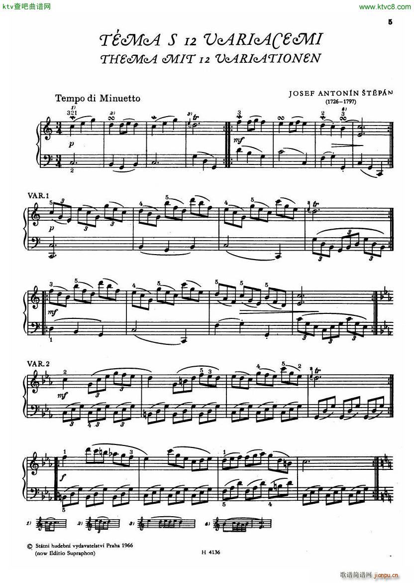Czech piano variations from 18th century(����V)3