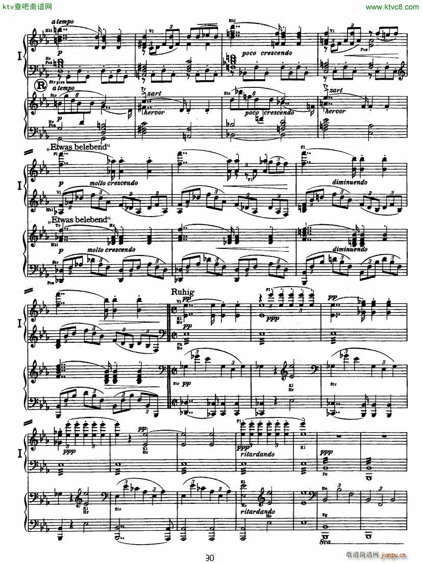 Bruckner Symphony No 4 4 hands arr ��(����V)39