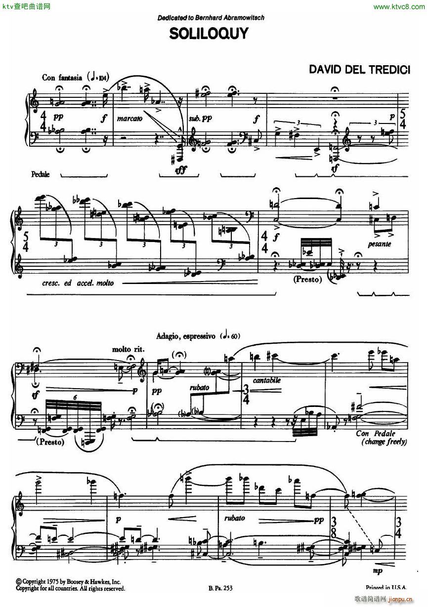 Del Tredici Soliloquy(����V)1