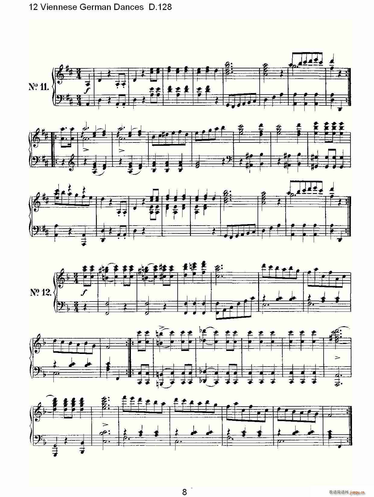 12 Viennese German Dances D.128(ʮ�ּ�����)8