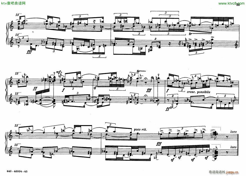 Bolcom 12 etudes for piano(����V)35