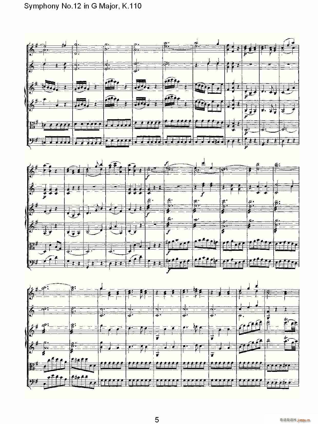 Symphony No.12 in G Major, K.110(ʮ�ּ�����)5