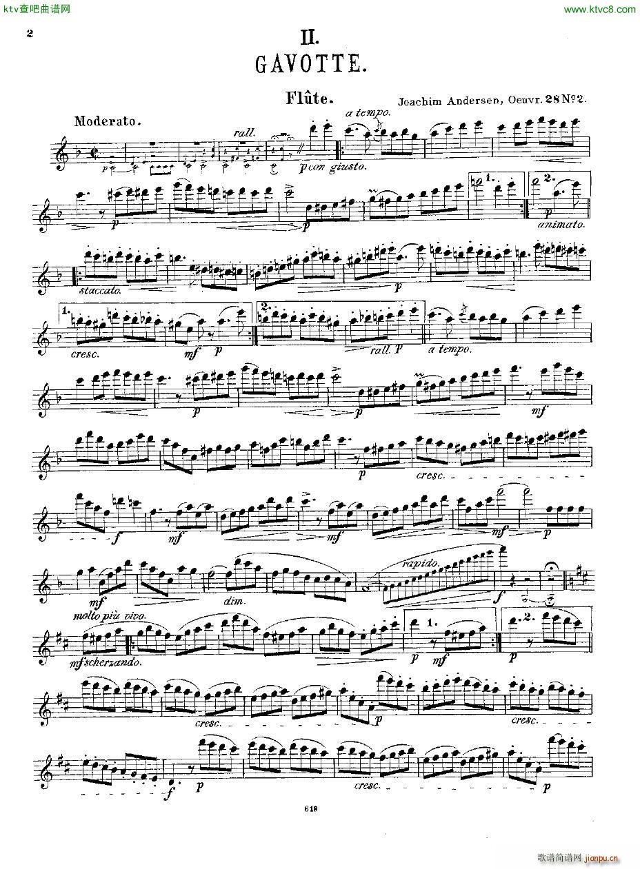 Andersen op 28 Deux morceaux fl pno(����V)12