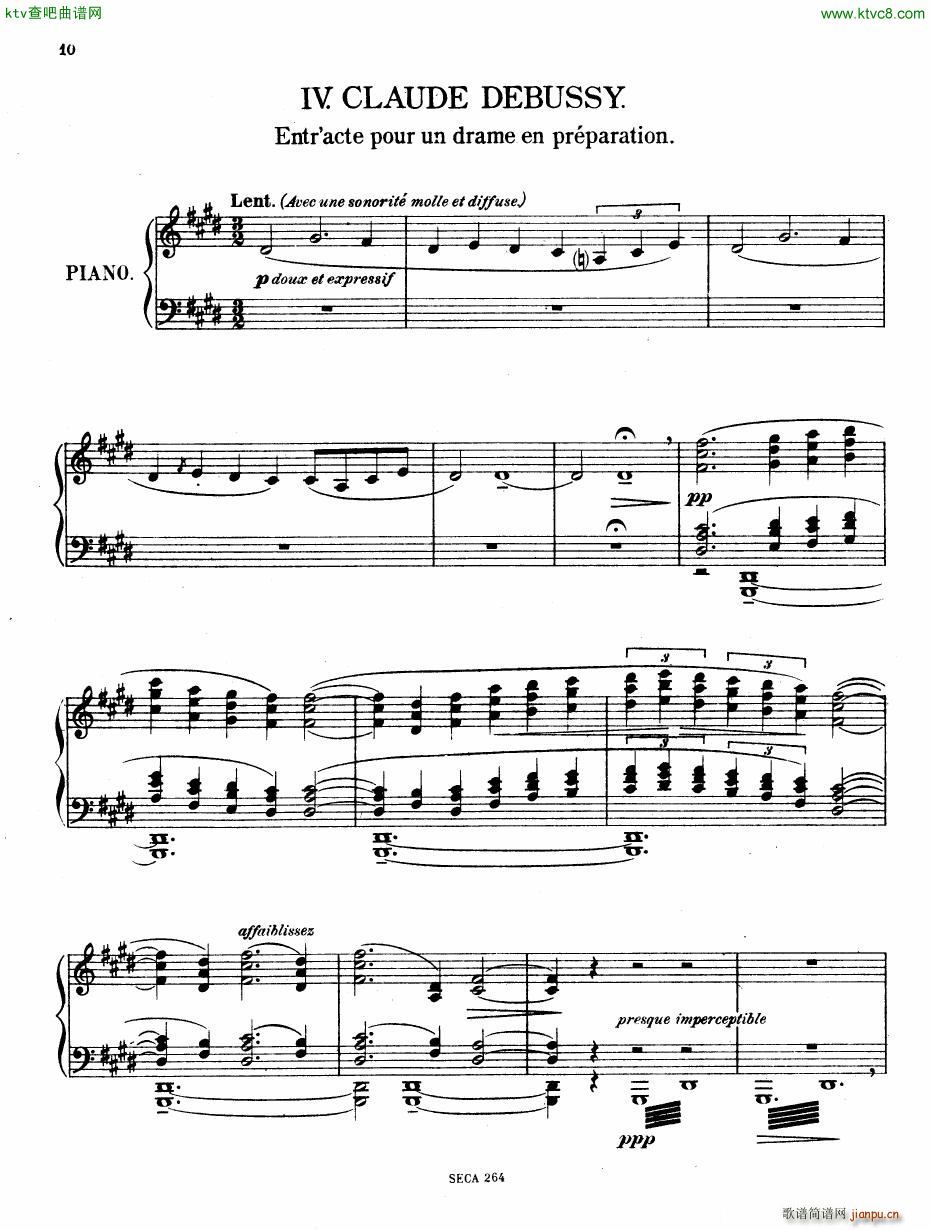 Casella �� La Mani��re de Claude Debussy piano(����V)1