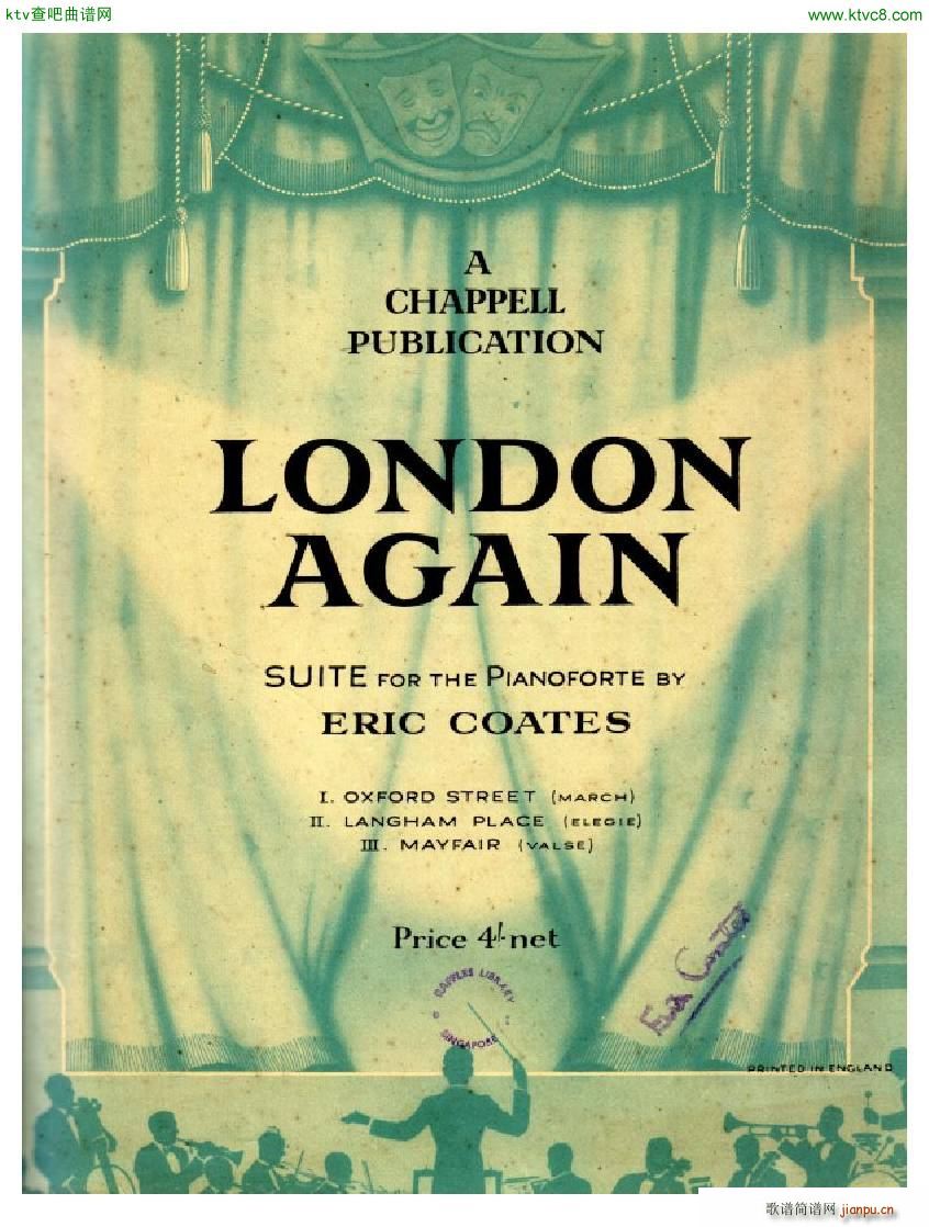 Coates London Again Piano Suite(����V)1